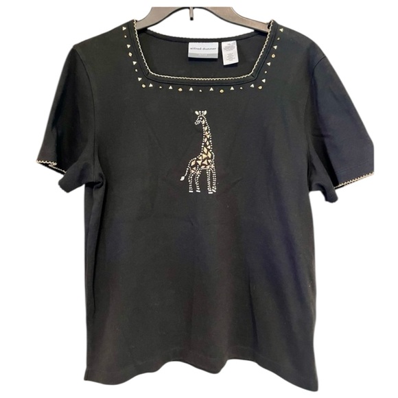 Alfred Dunner Tops - Alfred Dunner Black Studded Top